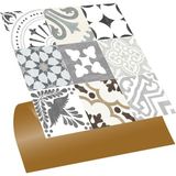 Kendinden Yapışkanlı Karma Londra Desenli Pvc Karo 30X30 cm (33 Adet) 3m2