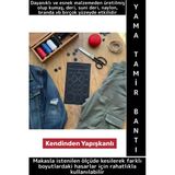 Kendinden Yapışkanlı Kumaş Suni Deri Naylon Çanta Mont Ayakkabı Otomobil Döşeme Yama Tamir Bantı Set