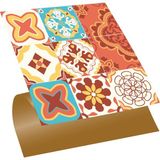Kendinden Yapışkanlı Lunapark Desenli Pvc Karo 30X30 cm (33 Adet) 3m2