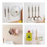 Kendinden Yapışkanlı Şeffaf Askı 5 Li Set Banyo Mutfak Askısı
