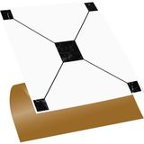 Kendinden Yapışkanlı Siyah Geometrik Desenli Pvc Karo 30X30 cm (11 Adet) 1m2