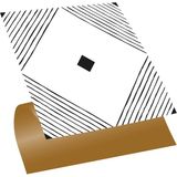 Kendinden Yapışkanlı Siyah Karo Desenli Pvc Karo 30X30 cm (56 Adet) 5m2