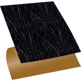 Kendinden Yapışkanlı Siyah Mermer Desenli Pvc Karo 30X30 cm (33 Adet) 3m2