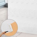 Kendinden Yapışkanlı Tink 3D Duvar Paneli Boyanabilir Dekota 60X60 cm Çiçek Bahçesi Desenli (14 Adet)