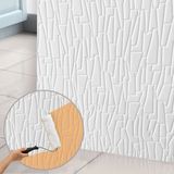 Kendinden Yapışkanlı Tink 3D Duvar Paneli Boyanabilir Dekota 60X60 cm Geometrik Desenli (14 Adet)