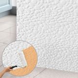 Kendinden Yapışkanlı Tink 3D Duvar Paneli Boyanabilir Dekota 60X60 cm Leopar Desenli (4 Adet)
