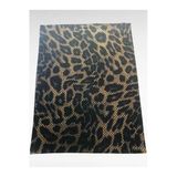 Kendinden Yapışkanlı Varaklı Leopar Suni Deri Kutu Kılıf Cüzdan Anahtarlık Kaplama 21X30 Cm
