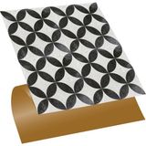 Kendinden Yapışkanlı Yuvarlak Retro Desenli Pvc Karo 30X30 cm (33 Adet) 3m2