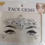 Kendinden Yapışkanlı Yüz Taşı Sticker Face Gems Model model 13