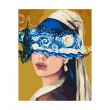 kendinyaphobi Sayılarla Boyama Seti Çerçeveli Kasnaklı Hem Küpeli Hem Yıldızlı 40x50cm