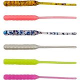 Kendo Arrow Worm Lrf Silikonu 5.5cm 12 Adet - Karides Kokulu - Pearl White