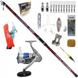 Kendo Sea Power 5000 Remixon Strong 390CM 100-250GR Profesyonel Sazan Kıyı Olta Takımı Seti