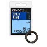 Kendo Split Ring 12Mm Siyah Nikel Yapay Yem Halkası (10'Lu Paket)