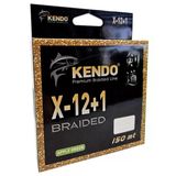 Kendo X-12+1 Braided 150M Örgü İp Misina Apple Green