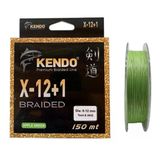 Kendo X-12+1 Braided 150Mt 0.12Mm Apple Green Örgü İp Misina