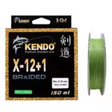 Kendo X-12+1 Braided 150Mt 0.18Mm Apple Green Örgü İp Misina