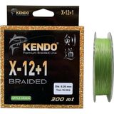 Kendo X-12+1 Braided 300Mt 0.20Mm Apple Green Örgü İp Misina