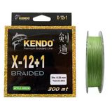 Kendo X-12+1 Braided 300Mt 0.25Mm Apple Green Örgü İp Misina