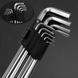 Kenet 9 Parça Alyan Takımı, Uzun Boy -Yüksek Kalite 2mm,2.5mm, 3mm, 3.5mm, 4mm, 5mm, 6mm, 8mm ve 10mm (Home, Garden, Work) Alyan Anahtar Takımı