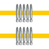 Keneth 10ADET 50MM Yıldız Sıkma Matkap Ucu Seti- Ekstra Kavrama Özelliği (Ph2-Bits)