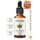 Kenevir Tohumu Yağı (Hemp Seed Oil) Soğuk Sıkım Sabit Yağ 30 ml Damlalıklı Cam Şişe