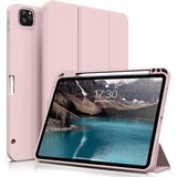 Kenke 11 inç iPad Pro 3. Nesil (2021) için Kılıf, Kalem Tutuculu Trifold Stand Koruyucu Kılıf, Otomatik Uyku/Uyanma, Yumuşak İnce TPU Arka Kapak, Ayrıca iPad 11 inç pro 2020 2018 için - Pembe