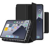 kenke iPad Air 5. Nesil 2022 / iPad Air 4. Nesil 2020 için Kılıf, Tokalı Rebound Manyetik Akıllı Kapak, Otomatik Uyku/Uyanma İnce Trifold Stand Kılıf, iPad Air 5/4 10,9 inç için, Siyah