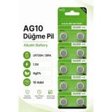 Kenko AG10 (LR1130H / 389A) AG 10 Düğme Pil 10 Adet