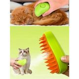 Kenko Buharlı Kedi Köpek Tarağı Yeni Nesil Tüy Alma Tarağı - Yeşil