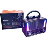Kenko Eskitme Nostaljik Görünümlü Radyo El Fenerli | Bluetooth Usb Mp3 Çalar Retro Müzik Kutusu Fm Tf Kart