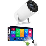Kenko HY300 Pro Taşınabilir Sinema Projeksiyon Cihazı 720P Ev Sineması Bluetooth Akıllı Projektör - Beyaz