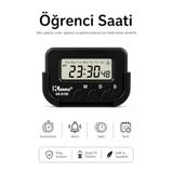 Kenko KK-613D Dijital Saat, Kronometre ve Alarm Fonksiyonlu, Siyah, ABS Plastik, Araç İçi ve Masaüstü Kullanım, Pomodoro Timer, LCD Ekranlı