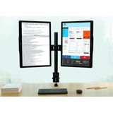 Kenly 2’li LCD Monitör & LED TV Masa Tutucu – Full Hareketli Çelik Stand, Çift Kollu Ayarlanabilir Monitör Askı Aparatı