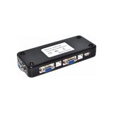 Kenly 4 Port USB KVM Switch – 4 Bilgisayar 1 Monitör, Klavye Mouse Paylaşım Anahtarı, Plug & Play PC Laptop Uyumlu VGA KVM Switch