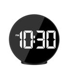 Kenly Dijital LED Masa Saati, Alarm ve Snooze Özellikli, Gece Lambalı, Parlak Ekranlı Yuvarlak Tasarım