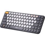 Kenly Kablosuz Bluetooth 5.0 Klavye – Sessiz Tuşlu, 3 Cihaz Bağlantılı, USB & 2.4GHz Destekli, Ergonomik ve İnce Tasarım, Windows/Mac/Android Uyumlu - Renkli
