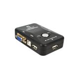 Kenly USB KVM Switch 2 Port VGA – 2 Bilgisayar 1 Monitör Paylaşımı, Klavye Mouse USB Paylaşım Anahtarı, PC Laptop için VGA KVM Switch