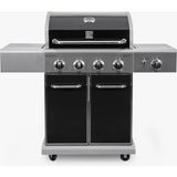Kenmore Gazlı Barbekü 4 Ocaklı Siyah - Metal
