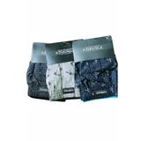 Kenn Paul Desenli Poplin Erkek Boxer Battal Beden 3Xl- 6 Adet