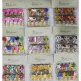 KENPAZAR Comfoni 10'lu Şekilli Ahşap Mandallar 3.5cm (10'lu Set-10 Paket)
