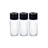 Kenpool 3lü Cam Tuzluk Biberlik Yıldız Baharatlık Cam Baharat Takımı 245 ml