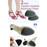 Kenpool Ayakkabı Kaymaz Taban Topuk Koruyucu Yapışan Düşme Önleyici Lastik Tampon Yüksek Ped 1 Çift