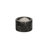 Kenpool Nero Mermer Baharatlık 6x10 cm Mermer Tuzluk Biberlik Dekoratif Baharatlık Siyah