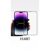 Kens Teknoloji İphone 14 Pro Ekran Koruyucu Tam Kaplayan Cam 5 Adet Antistatik Üst Kalite Ürün 5'Li