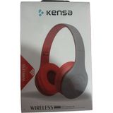 Kensa Kulak Üstü Bluetooth Kulaklık Kırmızı