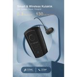 Kensa Makaralı Bluetooth Kulaklık Kulak Içi Bluetooth Kulaklık - Siyah