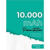 Kensa Powerbank 10.000 mAh Hızlı Şarj Özellikli 22.5W Çoklu USB Çıkışlı Taşınabilir Şarj Cihazı - Siyah