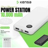 Kensa Powerbank Yeni Nesil Kendinden Kablolu ve Dijital Göstergeli 10.000 Mah - Siyah