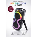 Kensa Taşınabilir Mikrofonlu 40W LED Işıklı Bluetooth Hoparlör Seti