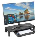 Kensington SmartFit Monitör Standı, Çekmeceli, 55 x 7 x 24 cm, Siyah